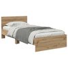 vidaXL Bed Frame Artisan Oak 100 x 200 cm Engineered Wood