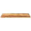 vidaXL Table Top 100x50x3.8 cm Rectangular Solid Wood Rough Mango