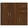 vidaXL Sideboard Brown Oak 91x29.5x75 cm Engineered Wood