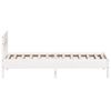 vidaXL Bed Frame without Mattress White 90x190 cm Single Solid Wood Pine