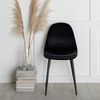 Venture Home Dining Chairs 2 pcs Polar Velvet Black