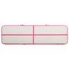 vidaXL Inflatable Gymnastics Mat with Pump 700x100x20 cm PVC Pink