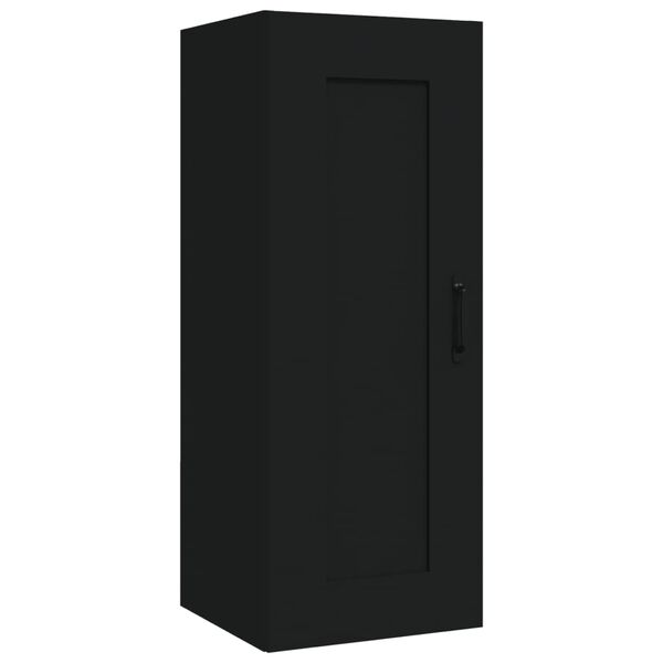 vidaXL Hanging Cabinet Black 35x34x90 cm Engineered Wood