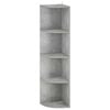 vidaXL Corner Shelf 4-Tier 41.5 x 41.5 x 143 cm Engineered Wood