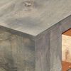 vidaXL Console Table Grey 86x30x76 cm Solid Mango Wood