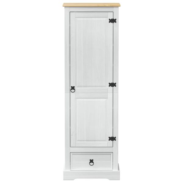 vidaXL Wardrobes with Drawer White 55 x 38 x 170 cm Solid Pine Wood