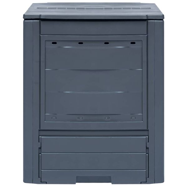 vidaXL Garden Composter Grey 60x60x73 cm 260 L