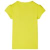 Kids' T-shirt with Cap Sleeves Bright Yellow 116
