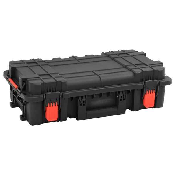vidaXL Portable Flight Case Black 56.5x34x16 cm PP