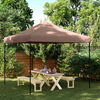 vidaXL Party Tent Folding Brown 292 x 292 x 315 cm Oxford Fabric