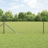 vidaXL Fence Post Grey 25 x 0.6 m (60 x 60 mm mesh) Steel and PVC