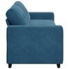 vidaXL Sofa Blue 221 x 78 x 80 cm Poly velvet