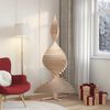 vidaXL Christmas Trees with Stand Natural 180 cm Solid pine wood