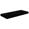 vidaXL Floating Wall Shelves 2 pcs High Gloss Black 60x23.5x3.8 cm MDF