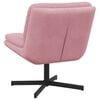 vidaXL Swivel Relaxing Chair Pink 63 x 75 x 76 cm Velvet
