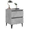 vidaXL Bed Cabinet Concrete Grey 40x35x50 cm Engineered Wood