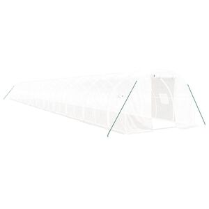 vidaXL Greenhouse with Steel Frame White 72 m&sup2; 24x3x2 m