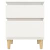 vidaXL Bedside Cabinet White 40x35x50 cm