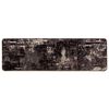 vidaXL Rug Runner MARSA Black 100 x 350 cm Polyester and PVC