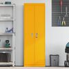 vidaXL Storage Cabinet 2 pcs Mustard Yellow 60 x 40 x180 cm