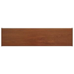 vidaXL Window Sill Brown wood 100 x 25 x 4.5 cm PVC