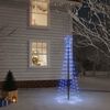 vidaXL Christmas Tree with Spike Blue 108 LEDs 180 cm