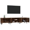 vidaXL TV Cabinet Smoked Oak 180x31.5x40 cm Engineered Wood