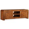 vidaXL TV Cabinet Solid Wood with Honey Finish 120x30x40 cm