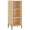 vidaXL Highboard Sonoma Oak 34.5x34x180 cm Engineered Wood