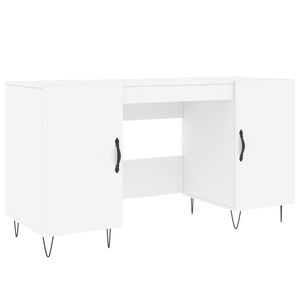 vidaXL Desk White 140x50x75 cm Engineered Wood