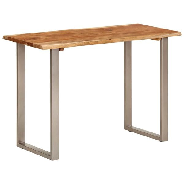 vidaXL Dining Table 110x50x76 cm Solid Wood Acacia