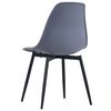 vidaXL Dining Chairs 2 pcs Grey PP