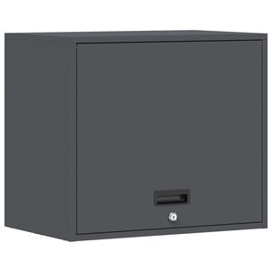 vidaXL Wall Cabinet for Garage with Gas-lift Door Anthracite