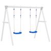 vidaXL Swing Seats with Ropes 2 pcs Blue 37x15 cm Polyethene