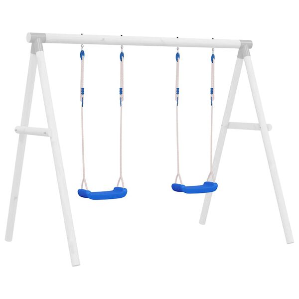 vidaXL Swing Seats with Ropes 2 pcs Blue 37x15 cm Polyethene
