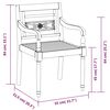 vidaXL 5 Piece Garden Dining Set Solid Teak Wood