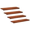 vidaXL Stair Treads 4 pcs 100 x 25 x 2 cm Brown Solid Beech Wood