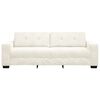 vidaXL Sofa Cream 221 x 80 x 80 cm Poly velvet