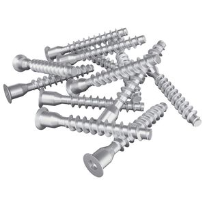 vidaXL Confirmat Screws 2500 pcs Silver Metal