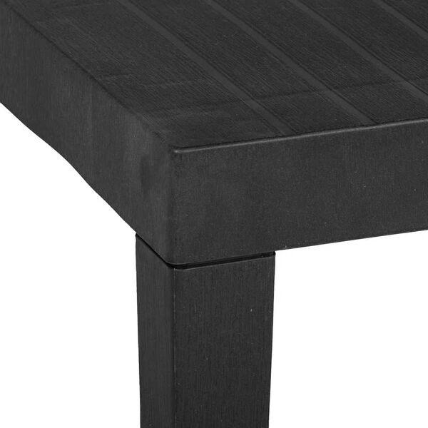vidaXL Garden Table Grey 79x65x72 cm Plastic