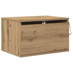 vidaXL Wall-mounted Bedside Cabinet Artisan Oak 50 x 36 x 30 cm