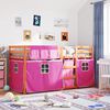 vidaXL Bunk Bed without Mattress Pink 80x200 cm Solid Wood Pine