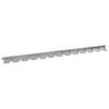 vidaXL Lawn Edging 10 pcs 102 x 4 x 4 cm Steel Silver