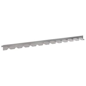 vidaXL Lawn Edging 10 pcs 102 x 4 x 4 cm Steel Silver