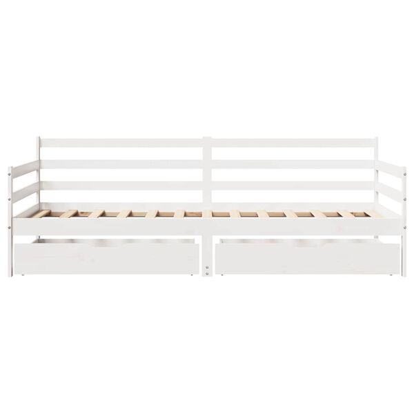 vidaXL Daybed with Drawers without Mattress 80x200 cm Solid Wood