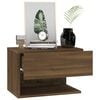 vidaXL Wall-mounted Bedside Cabinets 2 pcs Brown Oak