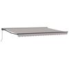 vidaXL Awning Frame Light Grey 450 x 300 cm Polyester with PU coating