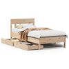 vidaXL Bed Frame without Mattress 90x200 cm Solid Wood Pine