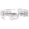 vidaXL 6 Piece Garden Lounge Set Impregnated Wood Pine