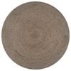 vidaXL Handmade Rug Jute Round 150 cm Grey
